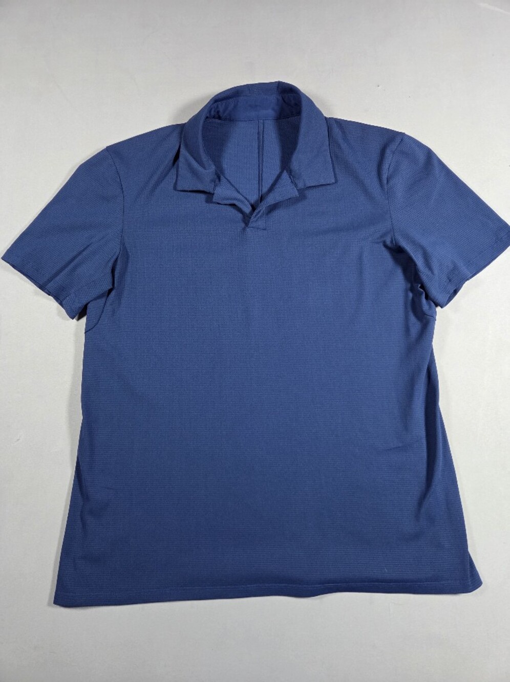lululemon athletica Mens Blue Short-Sleeve Tech Polo Size Small